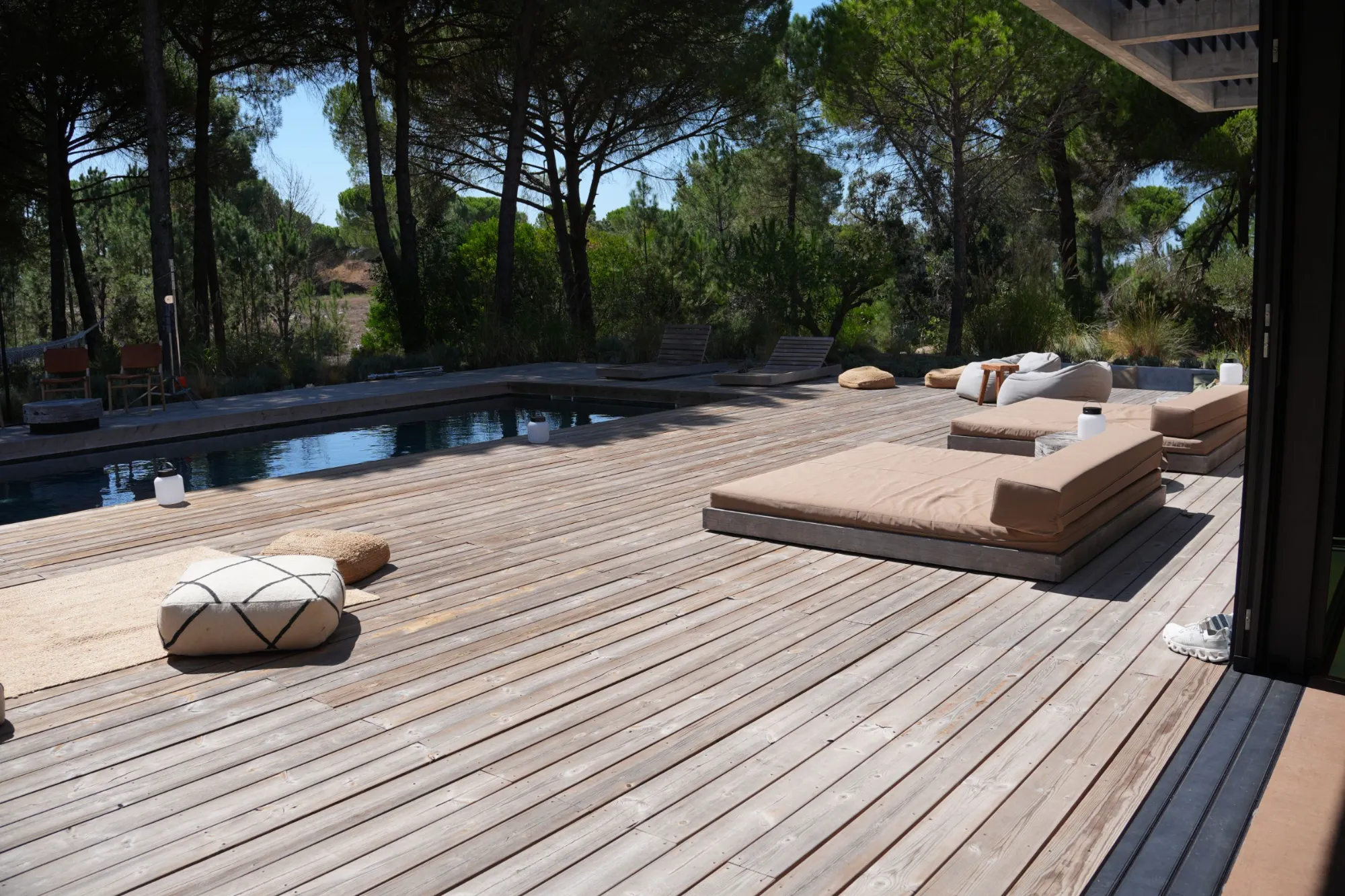 Daybeds on the terrace